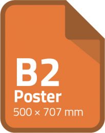 Standaard poster B2 