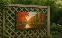 Foto op canvas buiten 80x40