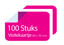 100 stuks visitekaartjes 